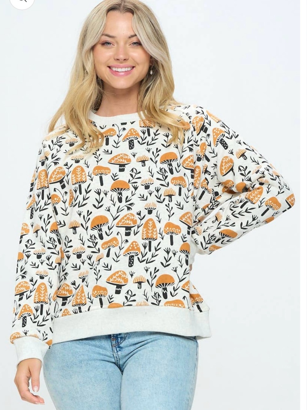 SM Wardrobe 'Mushroom Garden' Crewneck Sweatshirt